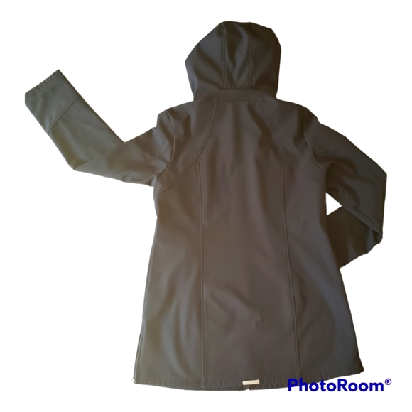 LONDON FOG Softshell Coat Winter Jacket - Navy - Picture 4 of 8